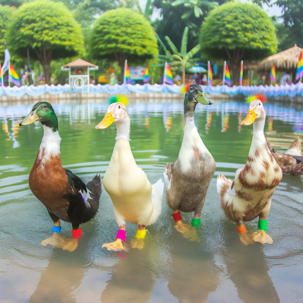 Pride in the Pond: Celebrating Diversity Among Young LGBTIQ+ Ducks