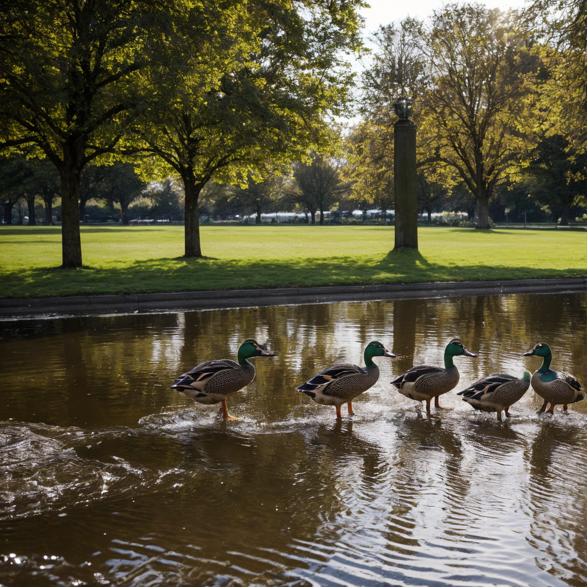 The Subtle Art of Puddle Jumping: An Ethological Study of Anas platyrhynchos