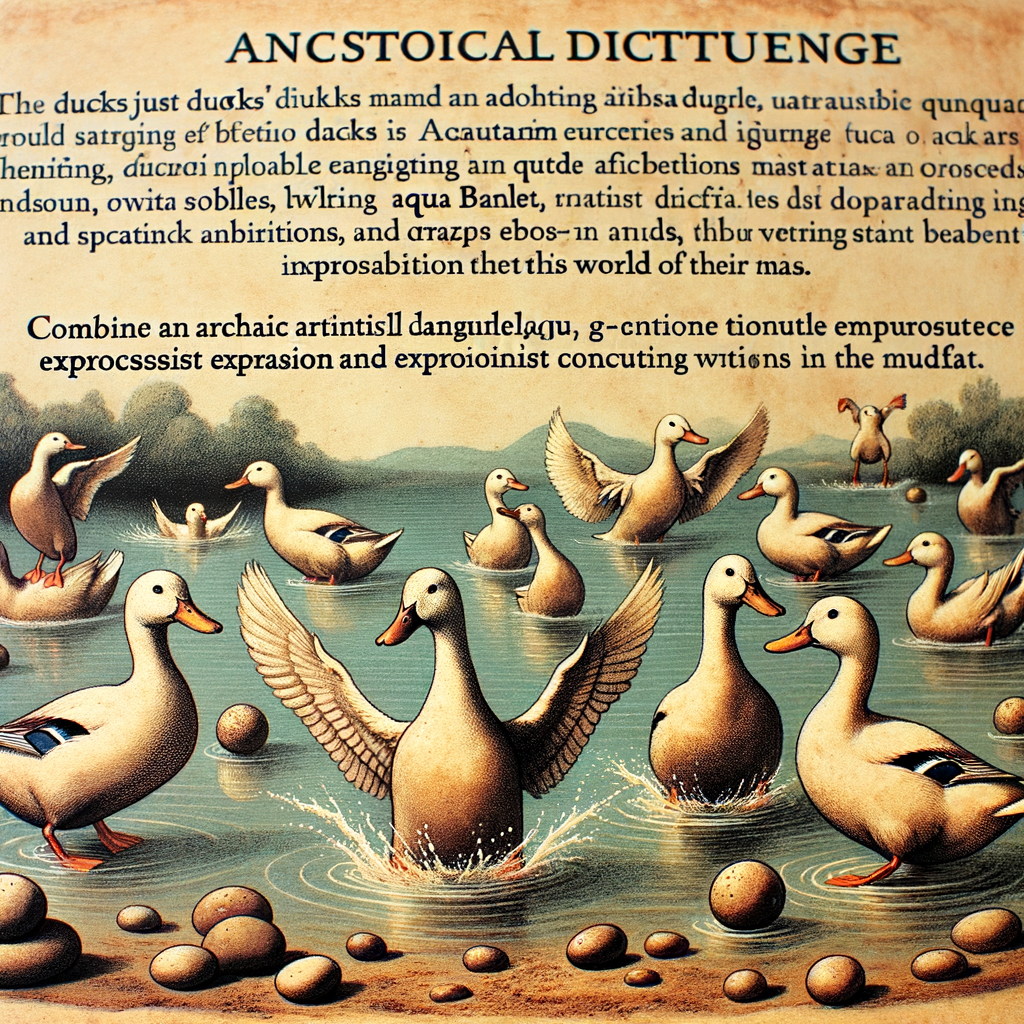 Quaquaism: The Ancient Art of Ducks and its Influence on Dadaism